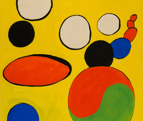 Modern fine artCalder Twing twang yin and yang 1971