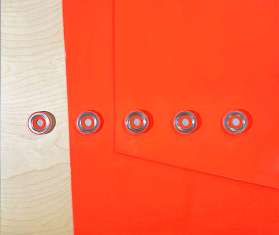 ARTMIX Mauricio Morillas FIVE 2024 mixed media with sculpted board acrylic sculpted rings and resin on varnished wood panel